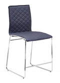 Best Master T07-GYBC  Set of 2 Duncan grey faux leather diamond pattern fabric mid-century modern bar chairs chrome legs