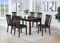 VH-626-7PC 7 pc Brunswick tobacco finish wood dining table set